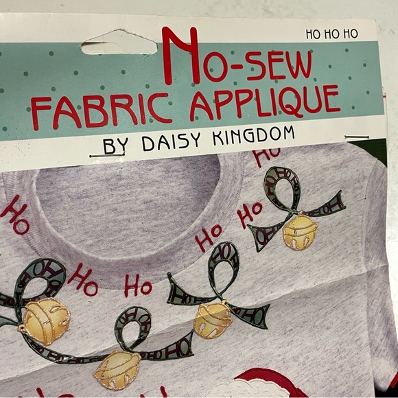 Daisy Kingdom No-Sew Fabric Applique Santa Bears Ho Ho Ho C101-1001-014 NEW - Picture 5 of 8
